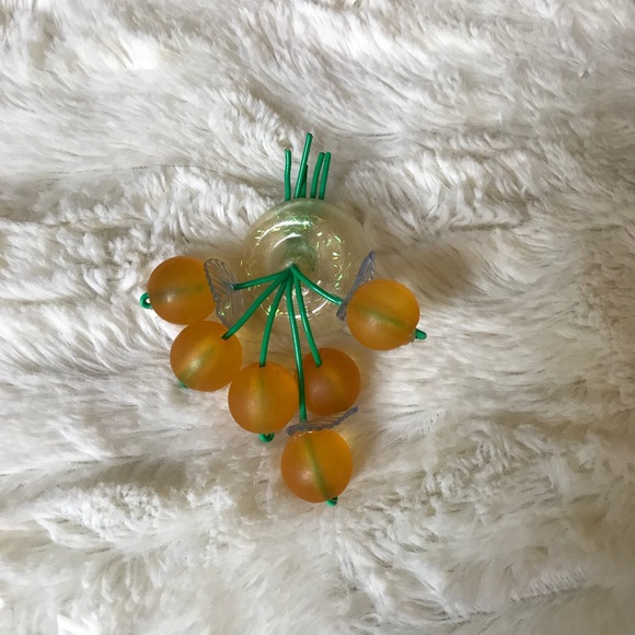 Accessories - Lemon and confetti lucite brooch Accessories - Lemon and confetti lucite brooch